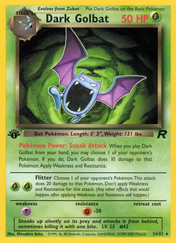 Dark Golbat, catalogue front