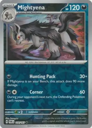 Mightyena, catalogue front