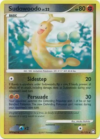 Sudowoodo, catalogue front