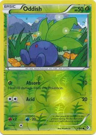 Oddish, catalogue front
