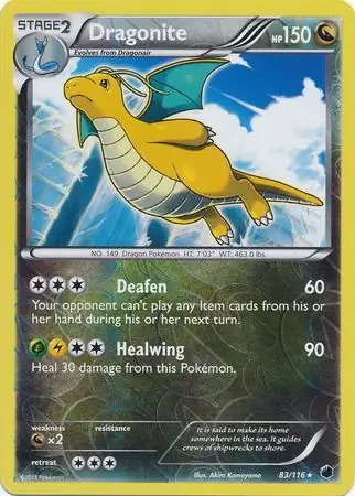 Dragonite, catalogue front