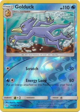 Golduck, catalogue front