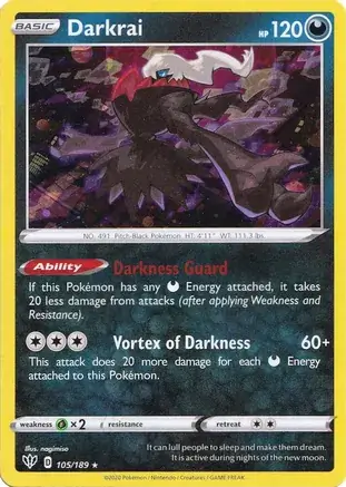 Darkrai, catalogue front
