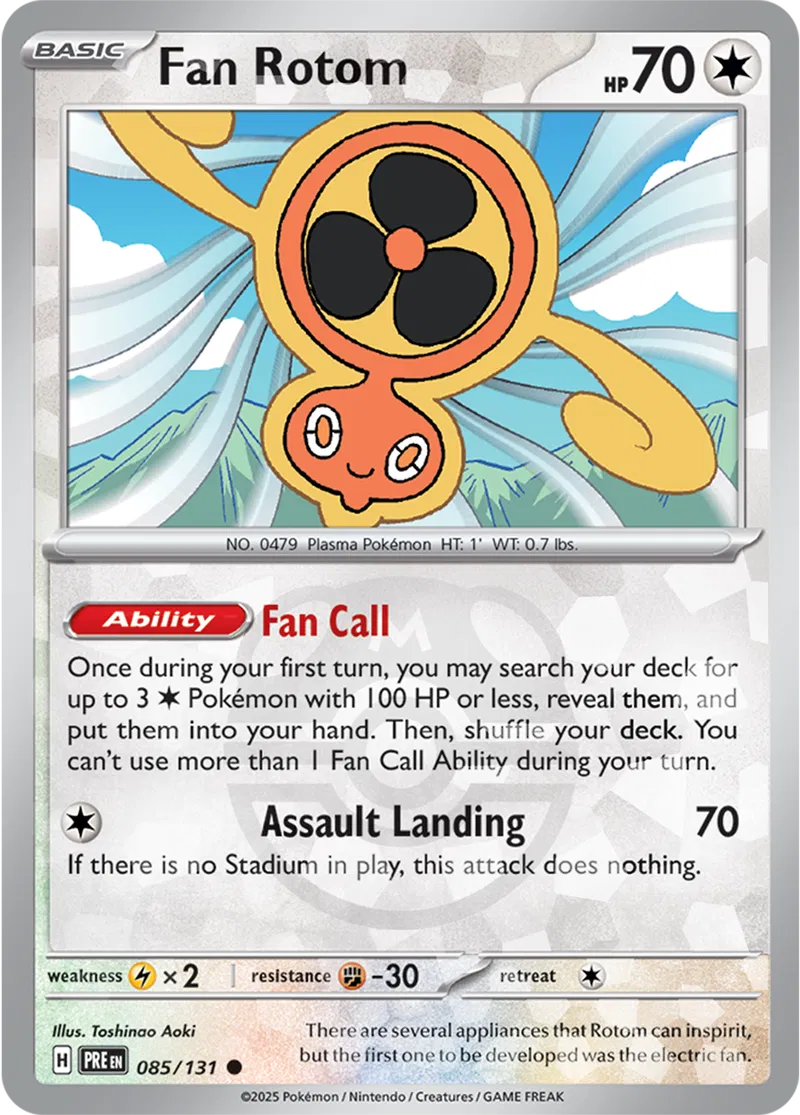 Fan Rotom, catalogue front