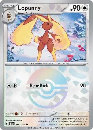 Lopunny, catalogue front
