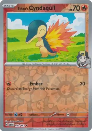 Ethan's Cyndaquil, catalogue front