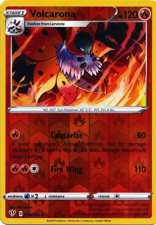 Volcarona, catalogue front