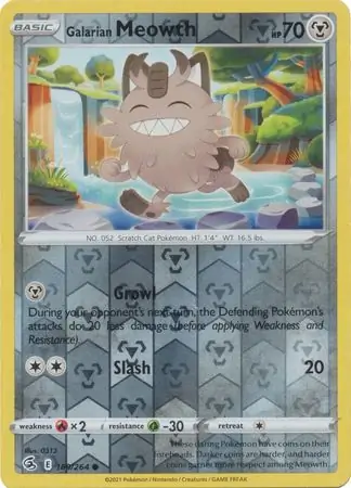 Galarian Meowth, catalogue front