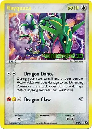 Rayquaza, catalogue front