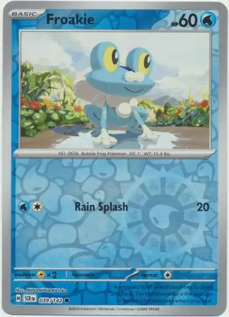 Froakie, catalogue front