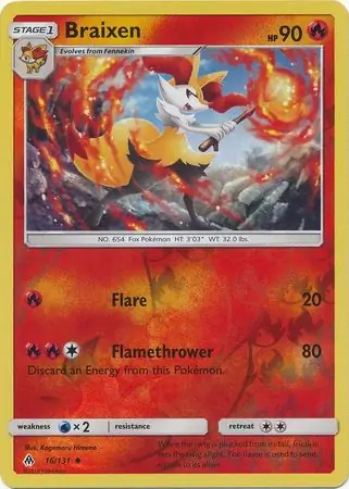 Braixen, catalogue front