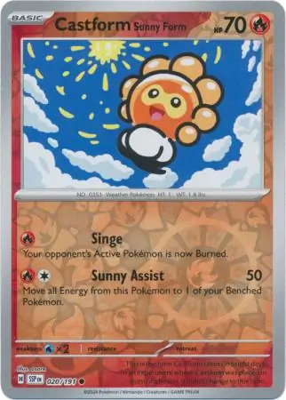 Castform Sunny Form, catalogue front