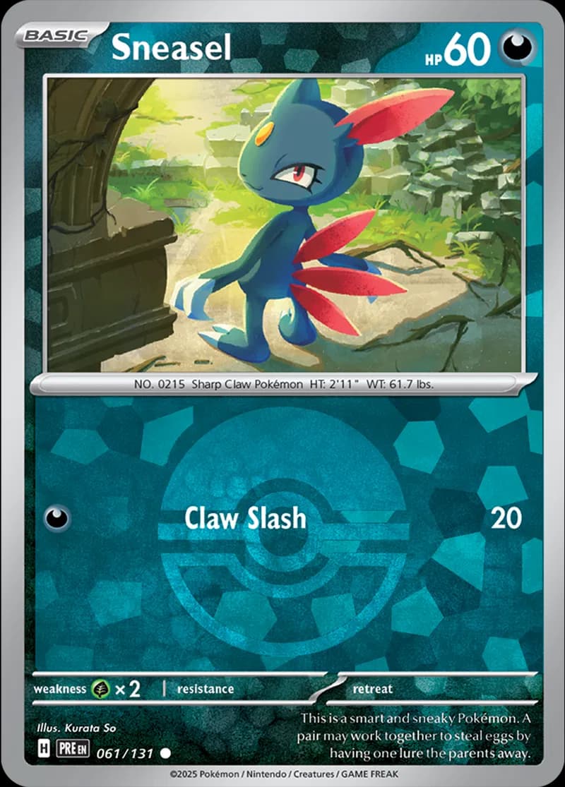 Sneasel, catalogue front