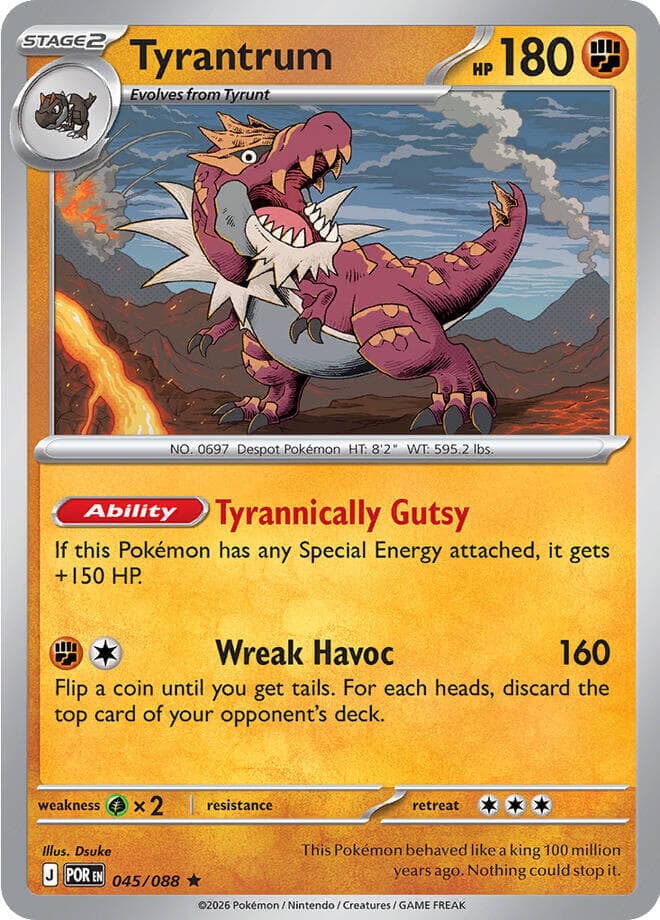 Tyrantrum, catalogue front