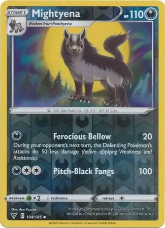 Mightyena, catalogue front