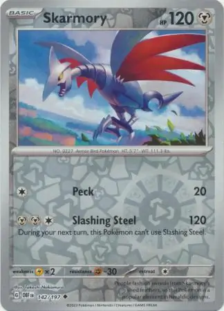 Skarmory, catalogue front