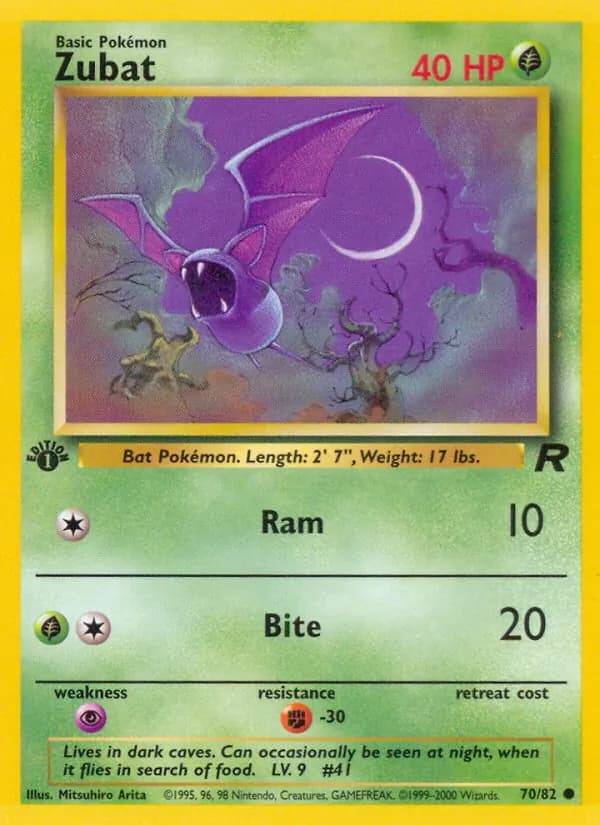Zubat, catalogue front