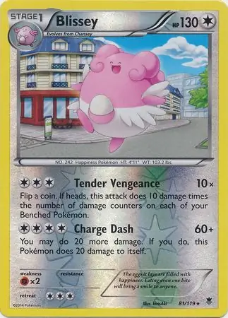 Blissey, catalogue front