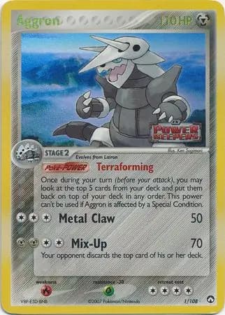 Aggron, catalogue front