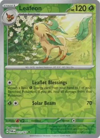 Leafeon, catalogue front
