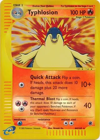 Typhlosion, catalogue front