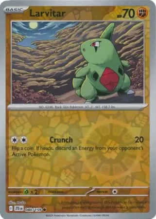 Larvitar, catalogue front