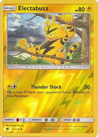 Electabuzz, catalogue front