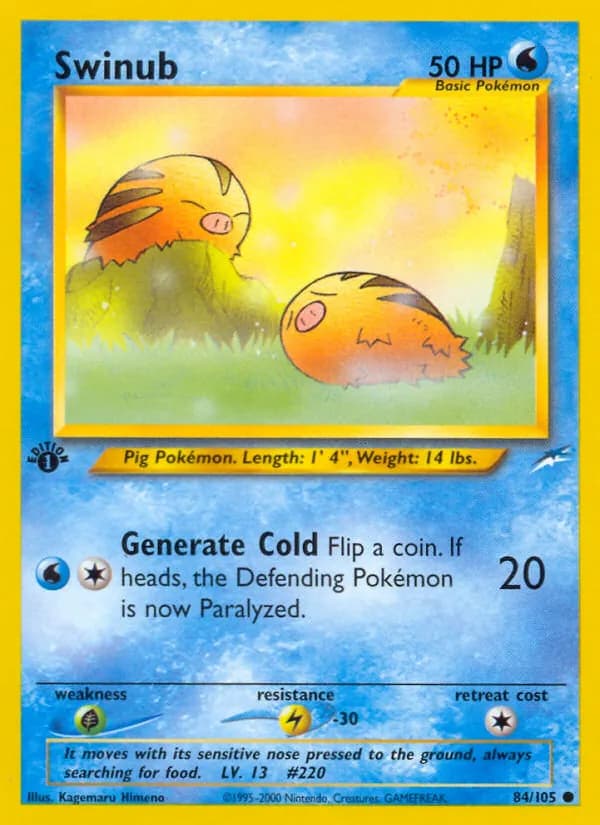 Swinub, catalogue front