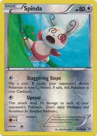 Spinda, catalogue front