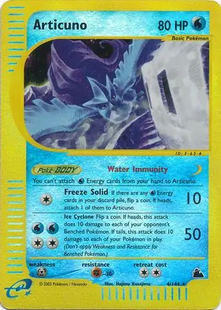 Articuno, catalogue front