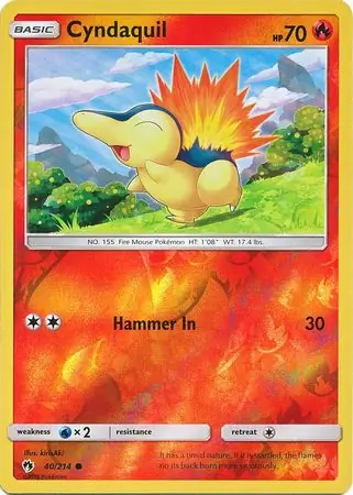 Cyndaquil, catalogue front