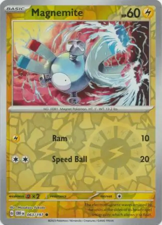 Magnemite, catalogue front