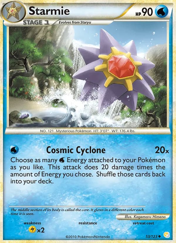 Starmie, catalogue front