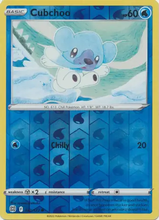 Cubchoo, catalogue front