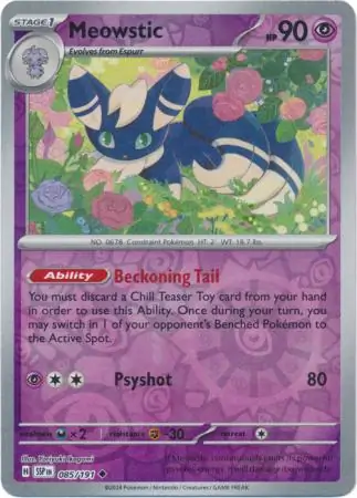 Meowstic, catalogue front