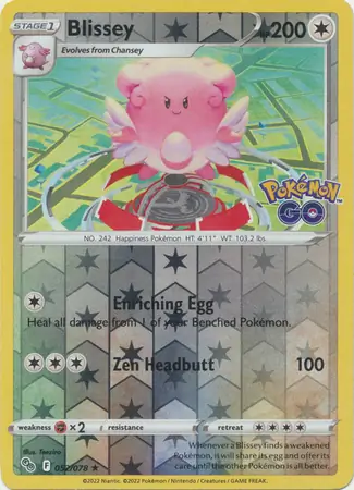 Blissey, catalogue front