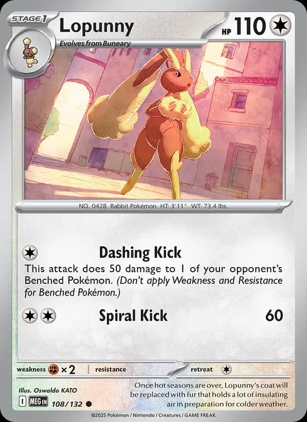 Lopunny, catalogue front