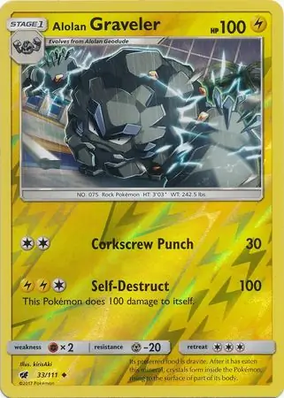Alolan Graveler, catalogue front