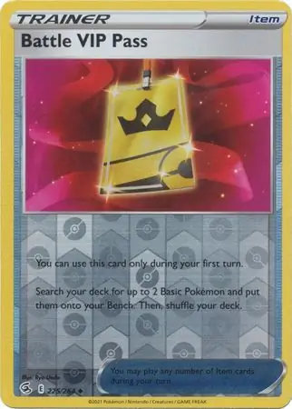 Battle VIP Pass, catalogue front