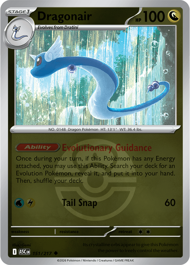 Dragonair, catalogue front