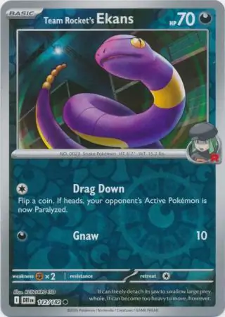 Team Rocket's Ekans, catalogue front