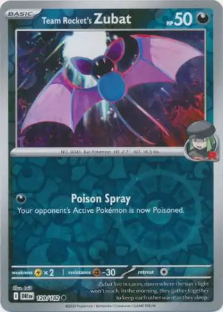 Team Rocket's Zubat, catalogue front