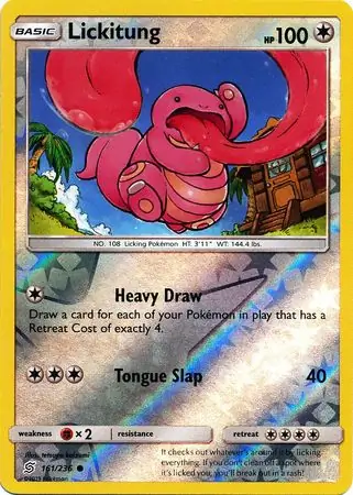 Lickitung, catalogue front