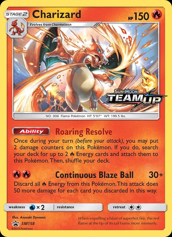 Charizard, catalogue front