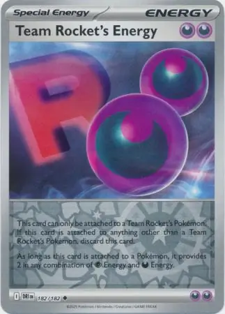 Team Rocket's Energy, catalogue front