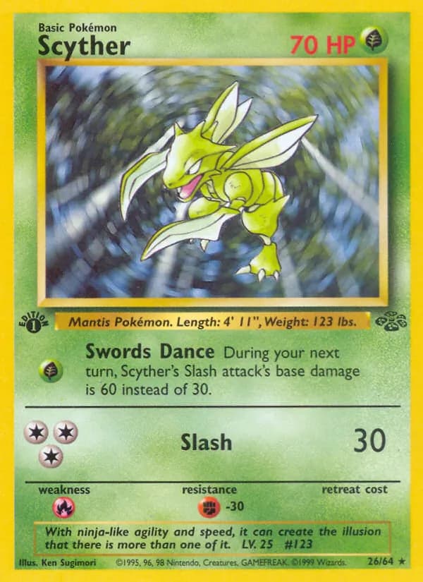 Scyther, catalogue front