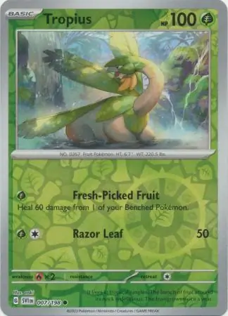 Tropius, catalogue front