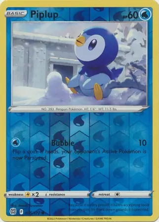 Piplup, catalogue front
