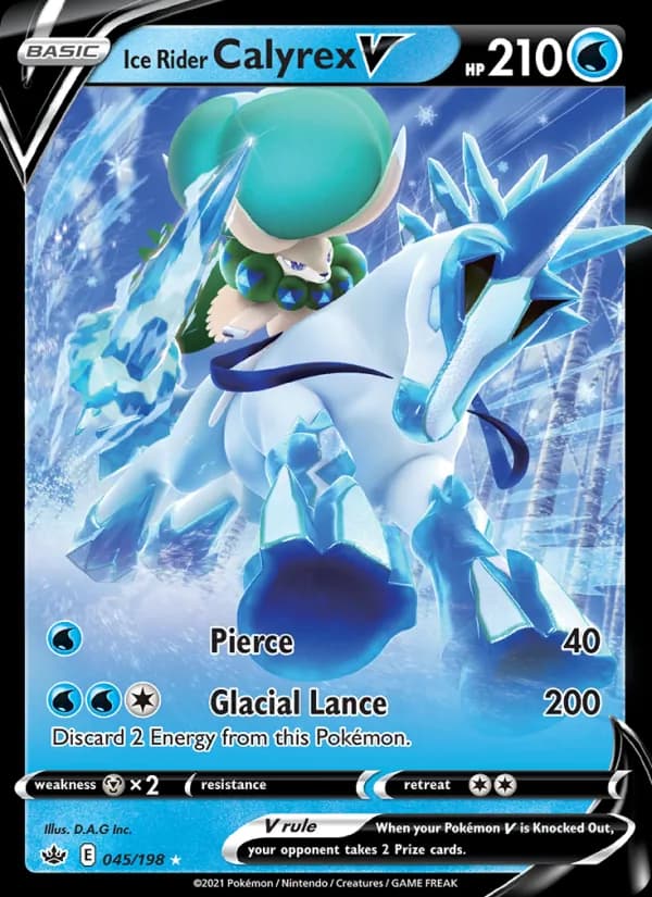 Ice Rider Calyrex V, catalogue front