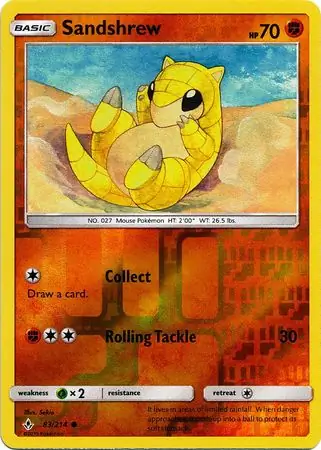 Sandshrew, catalogue front
